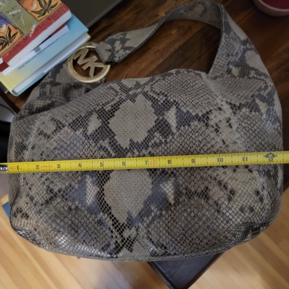 Michael Kors Fulton Python Women's Shoulder Bag - Picture 7 of 10